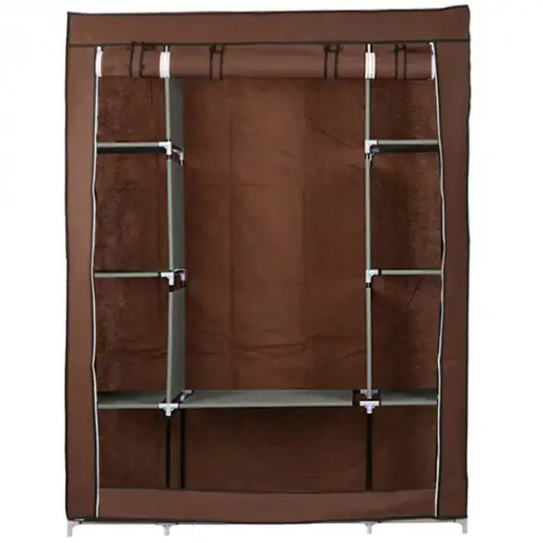Портативна тканинна шафа для одягу 8 полиць Storage Wardrobe 135&times;42&times;174 см eve1025 фото