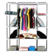 Портативна тканинна шафа для одягу 8 полиць Storage Wardrobe 135&times;42&times;174 см eve1025 фото 4