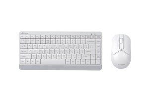 Комплект беспроводная клавиатура с мышью A4Tech Fstyler FG1112S, белый цвет 1605456EDG фото
