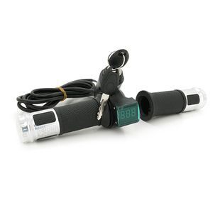 Ручка газу з ключем для електровелосипеда 12-72V+вольтметр Box 2000000362991YT фото