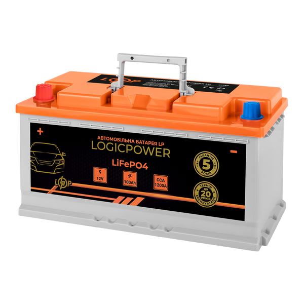 Автомобильный аккумулятор литиевый LP LiFePO4 12V - 100 Ah (+ слева) BMS 1200А 24768LP фото