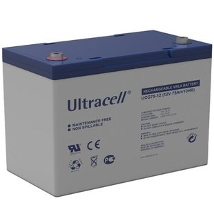 Акумуляторна батарея Ultracell UCG75-12 GEL 12V 75 Ah (259 x 168 x 214) White Q1/67 9C52B5845203 фото