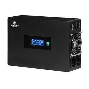 Инвертор высокочастотный Kraft KRF-SAVR1500VA/1.5kW-24V, 1500 Вт, 1Ф, правильная синусоида 42-00114TRIN фото