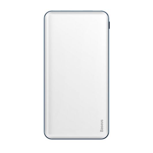 PowerBank Baseus Simbo 10000mAh, Input: 5V/2,4А/1,5А(Type-C,Lightning), Output:5V/3А/2,1А(Type-C,USB), FastCharge,Q1,plastic,White 50013B8C56BA фото