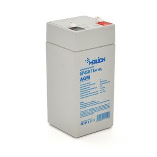 Аккумуляторная батарея MERLION AGM GP450F1 4 V 5 Ah герметичный корпус вес 0,615 кг 2000000134499YT фото