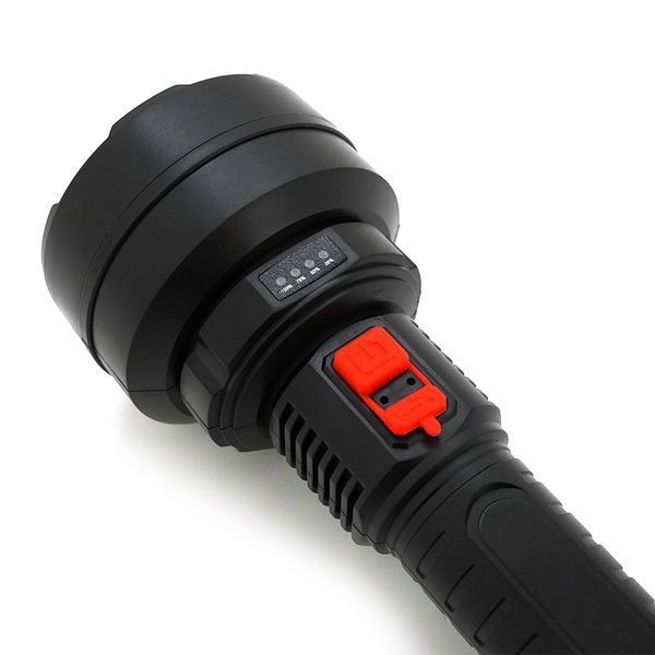 Ліхтарик ручний POWERMASTER HY-789 1Led CreeXPE 18650 IP40 3-реж. microUSB 195х80х35 BOX 2000000294667YT фото