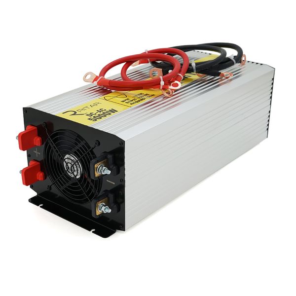 Инвертор напряжения RITAR RSC-5000, 12V/220V, 5000W с правильной синусоидой, 2xShuko, 1xUSB, клеммные провода, клеммные колодки, BOX, Q2 15537B75DEFC фото