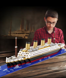 Конструктор корабель Титанік Titanic 57 см 1878 деталей eve1073 фото
