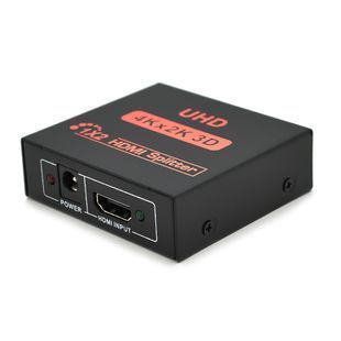 Активный HDMI сплитер 1=>2 порта, 4K, 2K, 3D, 1080Р, 1,4 версия, DC5V/2A Q50, Box 2000000172750YT фото