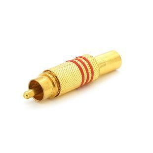 Роз'єм RCA з пружиною (під болт) латунь 100шт в упаковці ціна за штуку Red 2000000062839YT фото
