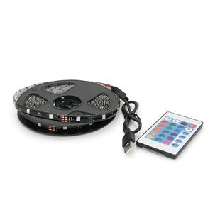 Комплект світлодіодної стрічки 5050 RGB 5 метрів USB+Bluetooth Box 2000000337364YT фото