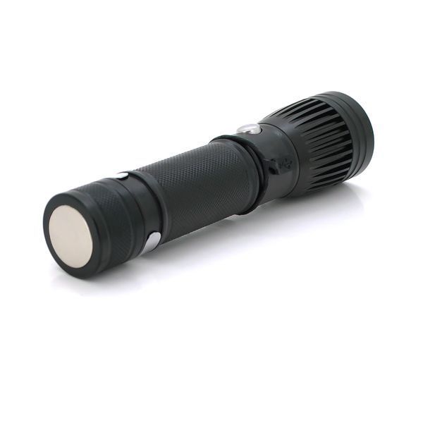 Ліхтарик ручний Watton WT-602 Cree T6+16SMD 3 реж. ZOOM 6800mAh акумулятор зарядка microUSB IP44 135 х 30 х 20 BOX 2000000292809YT фото