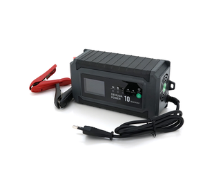Автоматичний ЗП для акумулятора DEMUDA 12V/24V (MF,WET,AGM,GEL) AC110/220V DC14,8В/29,6В Струм заряду 12V/10A 24V/6A LCD крокодили 2000000291512YT фото