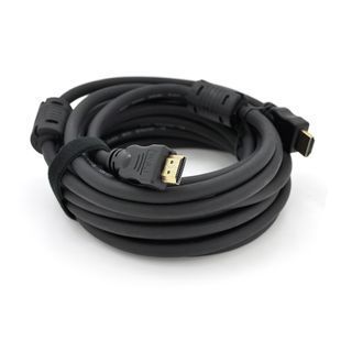 Кабель Ritar PL-HD348 HDMI-HDMI Ultra HD 4K 1080P 5.0m v1.4 OD-7.3mm з фільтром круглий Black конектор Gold Пакет Q70 2000000203874YT фото