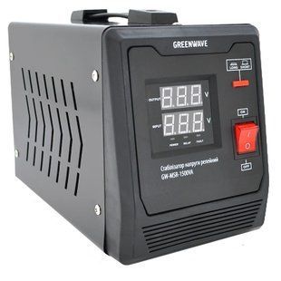 Стабілізатор напруги релейний 1xShuko, DC140-260V, AC220&plusmn;8%, BOX Green Wave Mauser 1500VA (1050Вт) 99-00018140VIAT фото