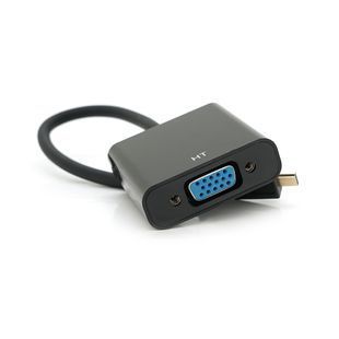 Конвертер micro HDMI (тато) на VGA(мама) 30см Black 4K/2K Пакет 2000000165370YT фото