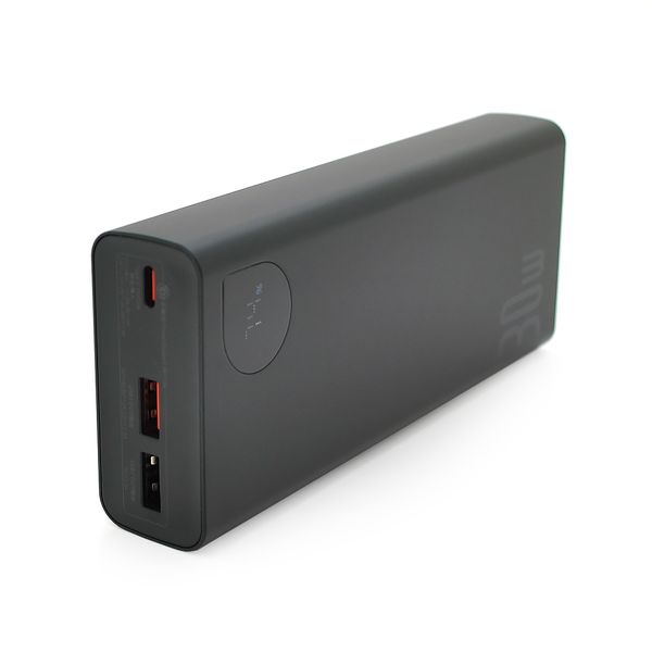 PowerBank Baseus Adaman2 Digital Display Fast Charge 20000mAh 30W, 2*USB+Type-C, Black, Q20 18D3AA1C394A фото