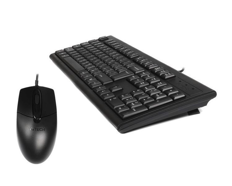Комплект A4Tech клавиатура+мышь KR-83+OP-720, USB, Черный 1603542EDG фото