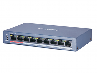 Комутатор 8 портів некерований Hikvision DS-3E0109P-E/M(B) POE 99-00002485VIAT фото