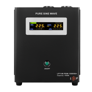 ДБЖ з правильною синусоїдою 24V LPY-W-PSW-1500VA+(1050Вт)10A/15A 4145LP фото