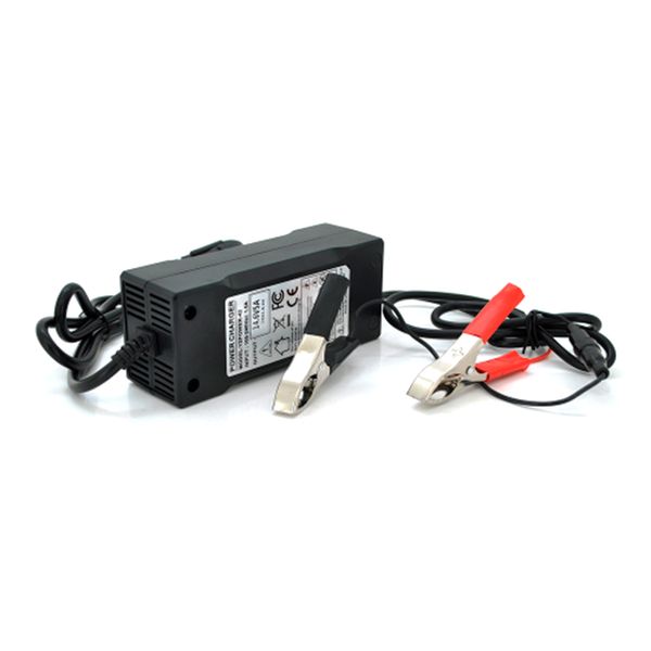 Зарядний пристрій для акумуляторів Merlion LiFePO4 12V(14,6V)-5A-60W + крокодили, BOX C2DB6F90C1D2 фото