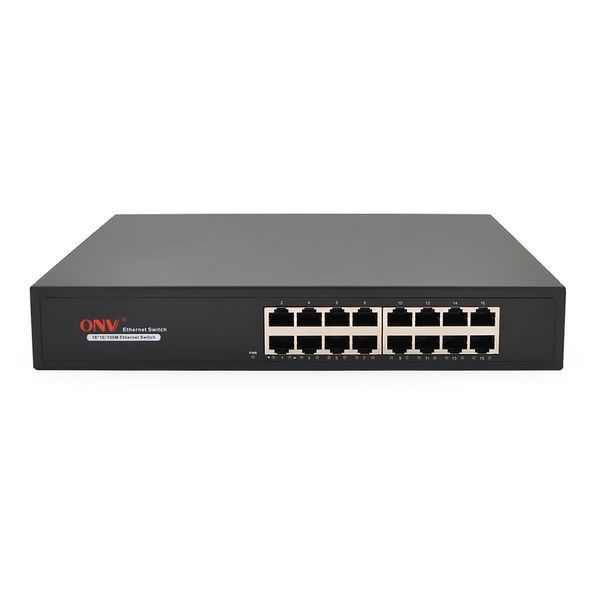 Комутатор Ethernet ONV-H1016 в металевому корпусі 16*100Мб портів 270х181х44 мм 2000000272641YT фото