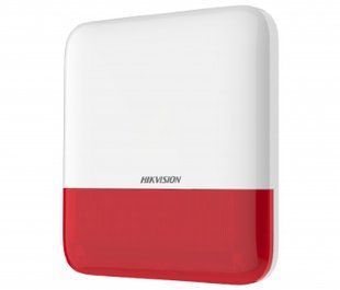 Бездротова зовнішня сирена Hikvision DS-PS1-E-WE-Red 99-00002738TRIN фото
