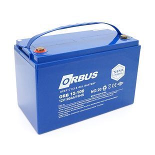 Акумуляторна батарея ORBUS Гелева 12V 100Ah для сонячних панелей 330x171x214 30кг 2000000286365YT фото