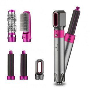 Фен-щетка мультистайлер Hot Air Styler 5 в 1 с насадками для укладки завивки и объема волос eve1138 фото