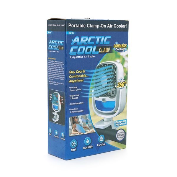 Портативный настольный вентилятор Arctic Cool 3 режима прищепка встроенный аккум Mix Color 2880000412281YT фото