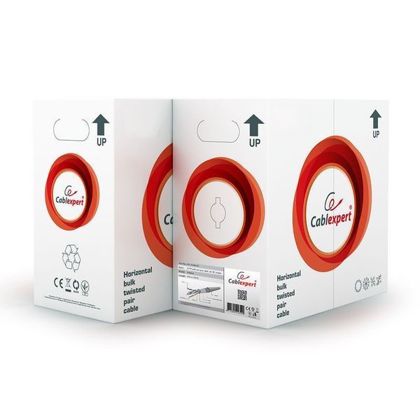 Витая пара Cablexpert SPC-5004E-SO, CAT5e, одножильная, медь, двойное экранирование, 305 м 0701055EDG фото
