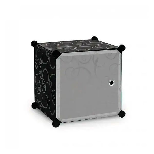 Шкаф для вещей пластиковый Voltronic MP28-51A 102х37х76см черный 2880000415886YT фото