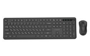 Комплект (клавиатура + мышь) Gembird KBS-WPS-01-CYRL, черный 1607961EDG фото