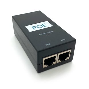 POE инжектор 12V 2A (24Вт) с портами Ethernet 10/100Мbit/s + кабель питания 1,0м 877CC76FD776 фото