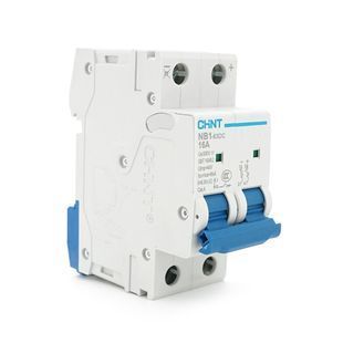 Автоматичний вимикач постійного струму CHINT NB1-63DC 2P 16A 500V DC 6kA для захисту кіл 2000000407760YT фото