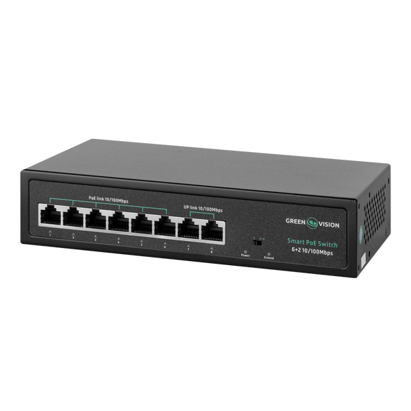 Комутатор мережевий POE GV-015-D-06+2P 21310LP фото
