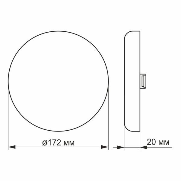 LED светильник безрамочный круглый VIDEX 24W 4100K 220V 99-00017524VIAT фото