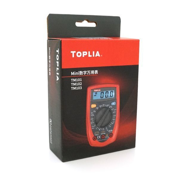Мультиметр TOPLLA TM103 Вимірювання V A &Omega; ◻︎ (генератор сигналів 50 Гц) Функції прозвонка тест діодів Габарити 130&times;73.5&times;35 мм Вага 150 г 2000000324388YT фото