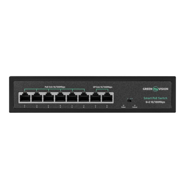 Комутатор мережевий POE GV-015-D-06+2P 21310LP фото