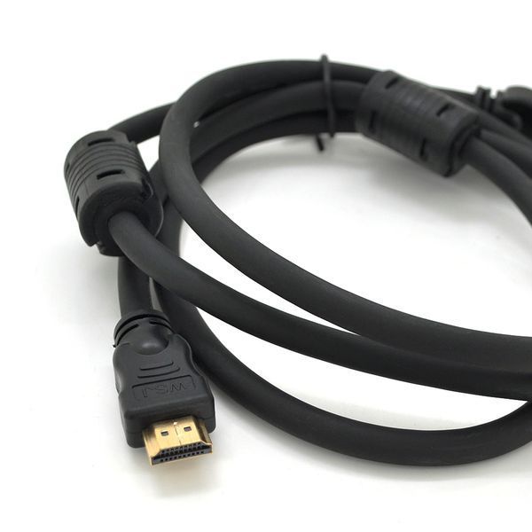 Кабель Ritar PL-HD348 HDMI-HDMI Ultra HD 4K 1080P 1.5m v1.4 OD-7.3mm з фільтром круглий Black конектор Gold Пакет Q150 2000000203843YT фото