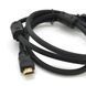 Кабель Ritar PL-HD348 HDMI-HDMI Ultra HD 4K 1080P 1.5m v1.4 OD-7.3mm з фільтром круглий Black конектор Gold Пакет Q150 2000000203843YT фото 2