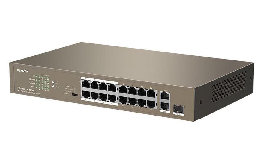 Комутатор Tenda TEF1118P-16-150W 200504DCL фото