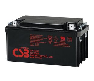 Акумуляторна батарея CSB GP12650, 12V 65Ah (350х166х174мм), Q1 CB6FE8EED1E8 фото