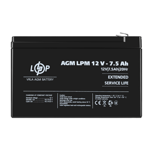 Акумулятор AGM LPM 12V - 7.5 Ah C0FB705CF195 фото