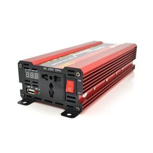 Інвертор напруги NV-2000(1200Вт)+LCD 12/220V approximated 1 універсальна розетка клеми Box 2000000276182YT фото