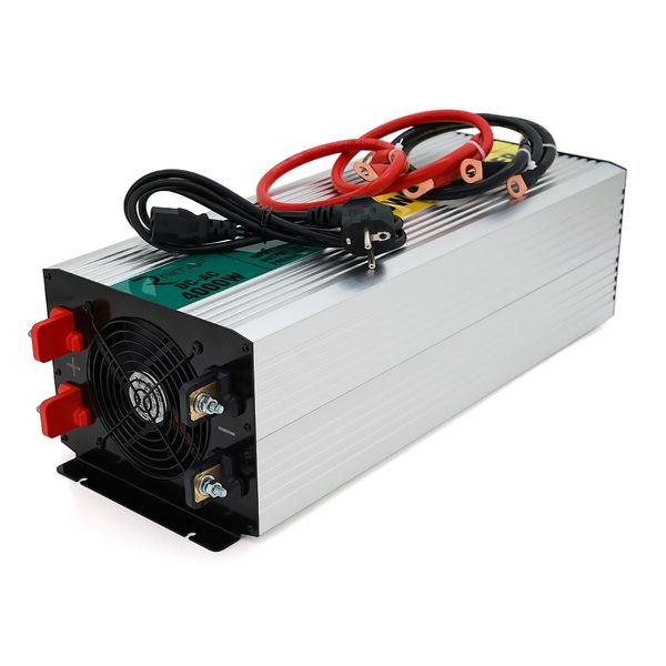 Инвертор напряжения RITAR RSCU-4000, 12V/220V, 4000W с правильной синусоидой, встроенное зарядное устроиство, 1xShuko, 1xUSB, клеммные колодки, BOX,Q2 85FC33F7143E фото