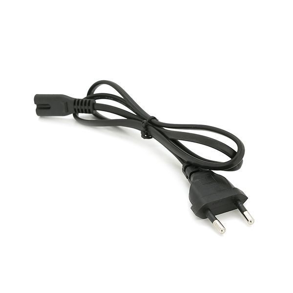 Кабель питания 0.8m, 0.5mm, PC-184/2 CEE7/16-C7 2 pin (для бытовой техники), Black, OEM Q500 2000000387956YT фото
