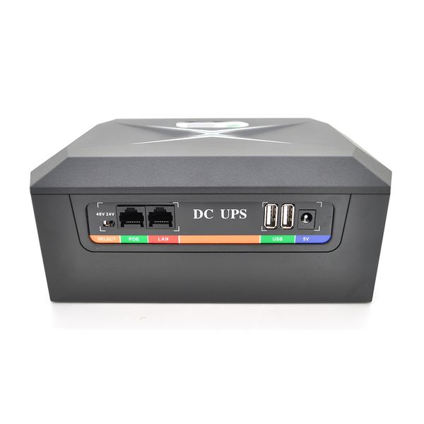 ДБЖ DCP-UPS-120W для роутерів/комутаторів/PON/POE-430, 5//9/12V, 2A, 8*18650 (2600MAh), Black, BOX 23BAA383B0B2 фото