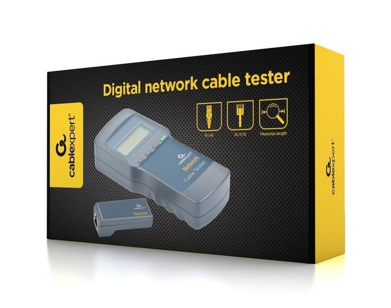 Цифровий тестер Cablexpert NCT-31, для UTP, STP, USB кабелів 1607864EDG фото
