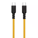 Силіконовий кабель Veron CC072 USB-C &ndash; USB-C 60W PD 2 м жовтий eve1276 фото 2